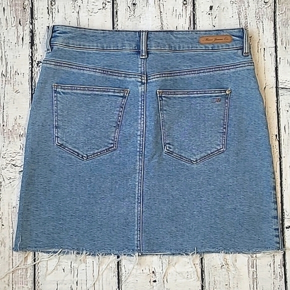 🆕️NWT Mavi Lindsay Raw Hem Light Wash Blue Denim Western Skirt Womens Sz Small - Picture 14 of 17